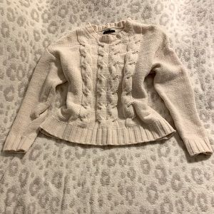 White Chenille Sweater